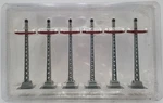 Mth 10-1093 Standard Gauge Gray/red #71 Telegraph Post Set (pack Of 6) Ex. Fixed Price $84.99.