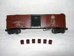 Lionel Postwar 3854 Operating Merchandise Car, Working, 6 Baby Ruth Cubes+ Video. Fixed Price $435.00.