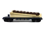 Lionel 6-16301 Scale Ramp Car W/8 Barrels. Fixed Price $14.00.