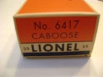 Lionel No. 6417-25 Lines Porthole C- Caboose Reproduction Box. Fixed Price $9.99.