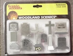 Scale Train Cemetery Tombstones Woodland Scenics # 2726. Fixed Price $24.59.