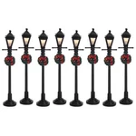 Lemax 2006 4" Gas Lantern Street Lamp Caddington General Product #64500 Set Of 8. Fixed Price $42.12.
