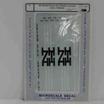 Microscale Decals: New Haven Diesel Electric Loco EF-4. Fixed Price $12.95.