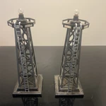 2 Marx Vintage Train Beacon Tower Light Accessory Working. Fixed Price $23.39.