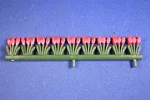 Plasticville #1804-149 Greenhouse Red Flowers Only Very Good Condition. Fixed Price $9.85.