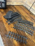 Lot Of 9 Pieces Lionel Holiday Train Rails Gauge Model Good Condition. Fixed Price $30.00.