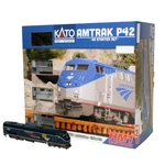 Kato 30-3002 Ho Amtrak Midnight Blue P42 Starter Set #100. Fixed Price $599.00.