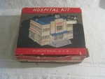 Vintage 1950'S Plasticville Bachmann Hospital Kit HS-6 Scale Original Box. Fixed Price $21.95.
