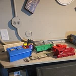 Marx 2915 4 Unit Diesel Electric Freight Train The Meteor - Works. Fixed Price $109.00.