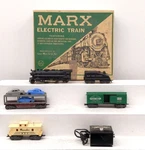 Marx Vintage Steam Locomotive Freight Train Set. Fixed Price $70.49.
