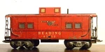 Marx 7" Deluxe Caboose Reading Rr Type-b Wheel-sets Rd# Rdg 92812 O-27. Fixed Price $11.00.