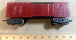 Marx 147815 Rock Island Brown Boxcar White Lett Wheel F Truck Gauge (c). Fixed Price $35.00.