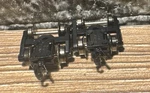 Bowser Usa Z Scale 70-TON Asf Trucks W/ 33" Metal Wheels (1 Pair) With Coupler. Fixed Price $12.99.