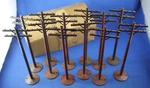 Plasticville O-O27 #TP-5 "telephone Poles" Dealer Box Complete. Fixed Price $24.00.