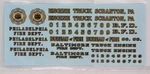 Fire Department Decals 1:25 FD1 Philadelphia Scranton Baltimore Vehicles. Fixed Price $12.95.