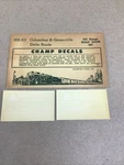Champ Decals Ho Scale HN-53: Columbus & Greenville Delta Route Name Set White. Fixed Price $8.00.