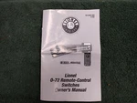 Lionel Remote Control Switches Instructions Photocopy 65165 65166. Fixed Price $5.00.