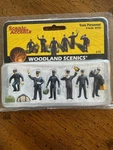 Scenic Accents Woodland Train Personnel 8PC Set Model Number A2722. Fixed Price $25.00.