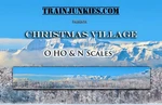 Trainjunkies "christmas Village"- Scale Vinyl Model Railroad Backdrop 144"X24". Fixed Price $110.84.