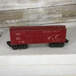 Vintage Post War Lionel Train Red Frisco Sl-sf 6014 Plug Double Door Box Car Gc. Fixed Price $12.62.
