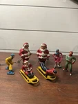 Vtg 1930S Barclay Manoil Cast Lead Figures X9 Sledders Skiers Skaters Dime-store. Fixed Price $159.00.
