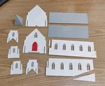 Plasticville Church 1600 100 (parts Kit Only). Fixed Price $5.25.