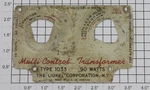 Lionel 1033-10 Metal Transformer Plate. Fixed Price $6.00.