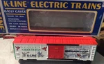 K-line K-647402 027 Gauge 1993 Christmas Boxcar Working Door, Nib. Fixed Price $19.99.