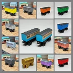 Wooden Railway Two Branch Line Passenger Coach Custom Made Thomas Train Tracks. Fixed Price $22.79.