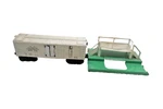 Vintage Lionel 3472 Refrigerator Milk Car With 3462P Platform Metal Doors. Fixed Price $18.99.