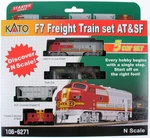 Kato 106-6271 Santa Fe F7 Freight Train Without Track/ (set Of 5). Fixed Price $230.00.