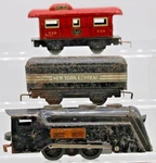 Marx Commodore Vanderbilt Steam Locomotive/ New York Central Tender & Caboose. Fixed Price $64.39.