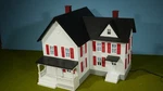 Gauge Mth Rail King Farm House (white W/ Red Shutters) Lighted. Fixed Price $59.99.