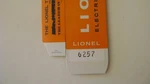 Lionel 6257 Sp Caboose Licensed Window Box. Fixed Price $6.95.