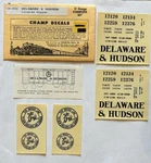 Champ Scale Decal-delaware Hudson/d&h Covered Hopper-black Letters #CN-426. Fixed Price $8.50.