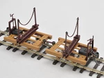 ON30/OE Scale Aru-model Forest Railway 2 Logging Cars Brass Kit 0E Flat Wagon. Fixed Price $115.90.