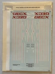 Microscale Ho Decal-general Electric Leasing/gecx Dash 8-40B Diesels #87-532. Fixed Price $6.50.
