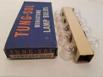Box Of 10 Tung Sol TS1457 Miniature Globe Screw Lamps Light Bulbs 20V .25A. Fixed Price $49.97.