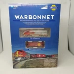 New Athearn Ho Scale Santa Fe Warbonnet Train Set 29308. Fixed Price $249.99.