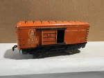 Marx 384299 6" Tin Eight Wheel & Train Box Car With Tab Couplers.. Fixed Price $50.00.