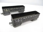 Marx 44572 & High Gondolas, Variations Trucks Gauge X7575. Fixed Price $20.00.