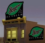 Miller Engineering 2581 Ho/o Breyer's Ice Cream Animated Billboard Sign. Fixed Price $47.39.