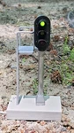 Custom G-scale Rail Road Signal **1-ASPECT (3 Lights) Painted & Assembled**. Fixed Price $55.00.