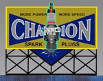 Miller Engineering 5071 Ho/o Scale Large Champion Spark Plug Billboard. Fixed Price $46.69.