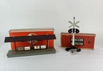 Lionel Gauge No. 157 Illuminated Waiting Platform 6-12943 Road Crossing Sign. Fixed Price $39.99.