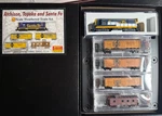 Micro-trains Santa Fe Weathered Refrigerator Car Set W/loco 99301280. Fixed Price $299.95.