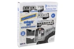Motorized 3 Piece Subway Train Set With Track Lights And Sound Effects New. Fixed Price $51.99.
