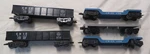 Lionel Erie Gondolas #51170 & 3 Flat Bed Trailer 2-BL C.w.e.x. 4566 Gauge. Fixed Price $19.99.