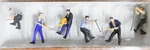 Preiser Ho #10418 Railroad Personnel -- Track Workers W/tools. Fixed Price $35.09.
