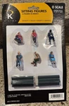 Line K-42304 Sitting (6) Figures With Benches Scale. Fixed Price $17.95.